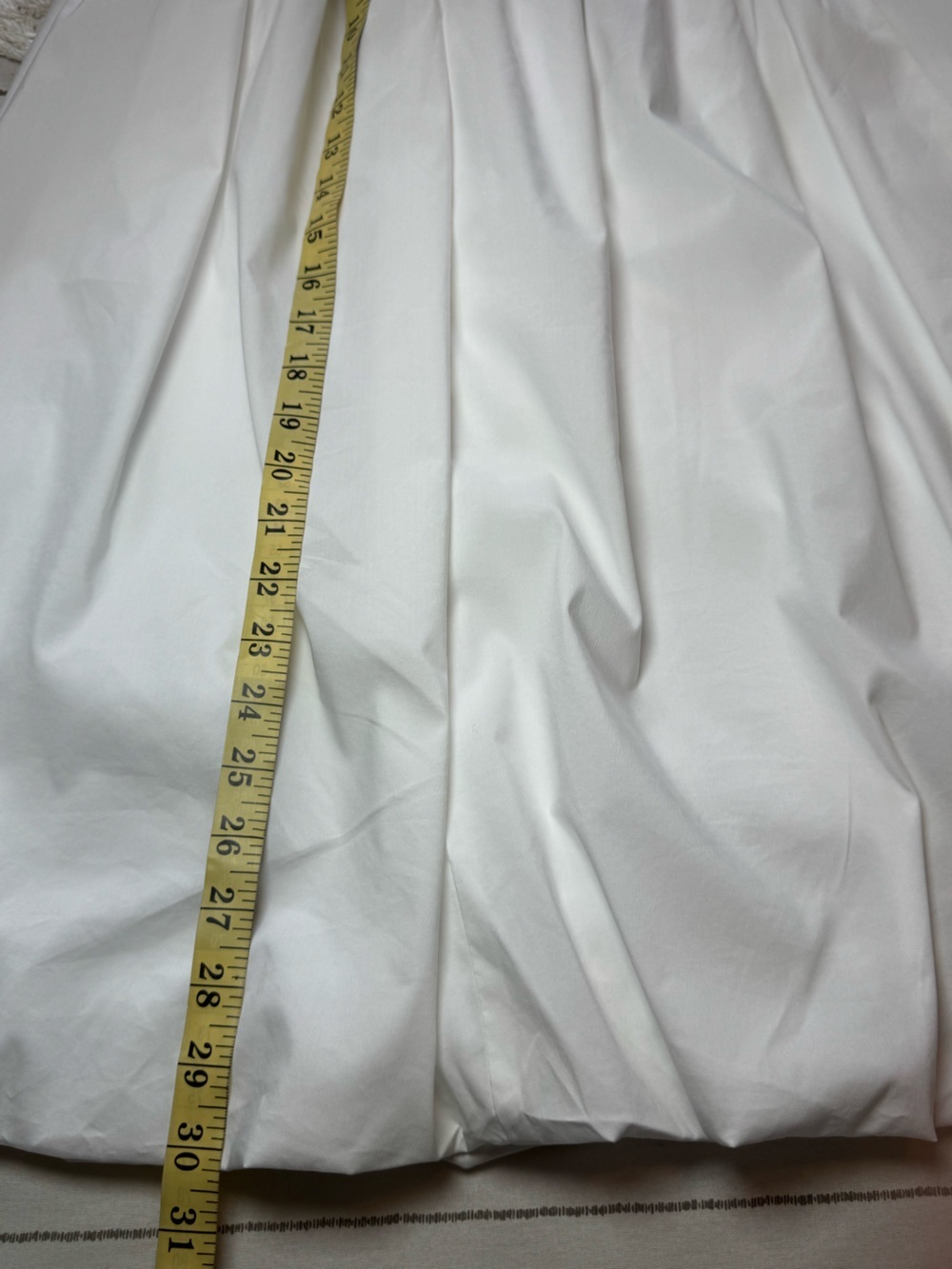 NWT Truth by Republic White Smocked Waist Bubble Hem A-Line Small Skirt - Picture 4 of 6
